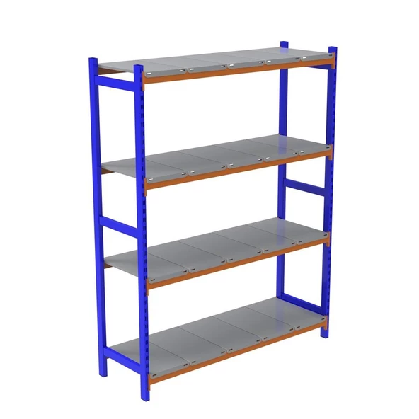 4 Katlı Depo Rafı - 150-300 Kg Taşıma Kapasiteli Hafif Rack Raf  50x180x200