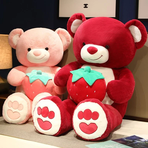 Çilek Ayı Peluş Oyuncak - Pembe 100cm - 10