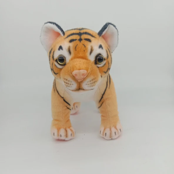 Oturan Kaplan Peluş Oyuncak - Küçük Boy 24-25cm - 4