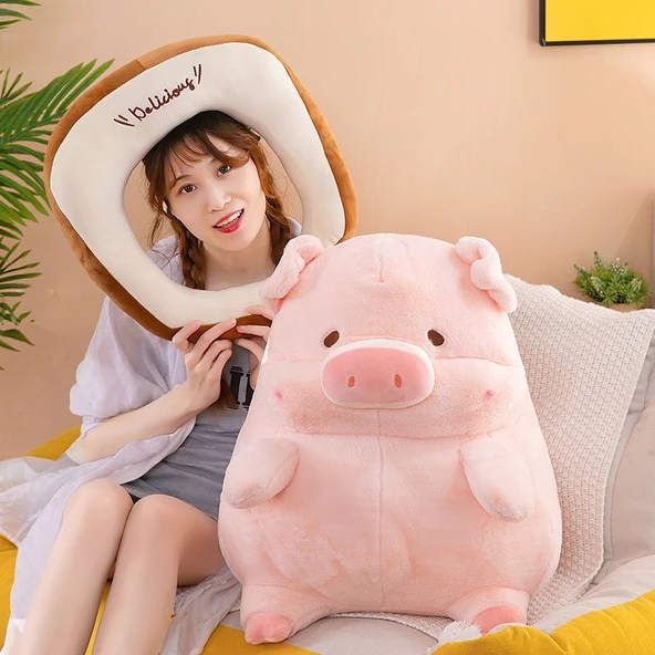 LuLu Domuz Peluş Oyuncak - 35cm - 10