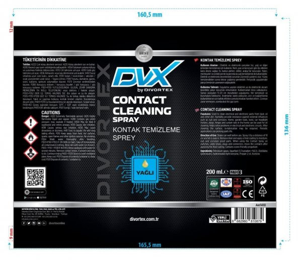 Divortex Yağlı Kontak Temizleme Spreyi 200 ml. - Resim 2