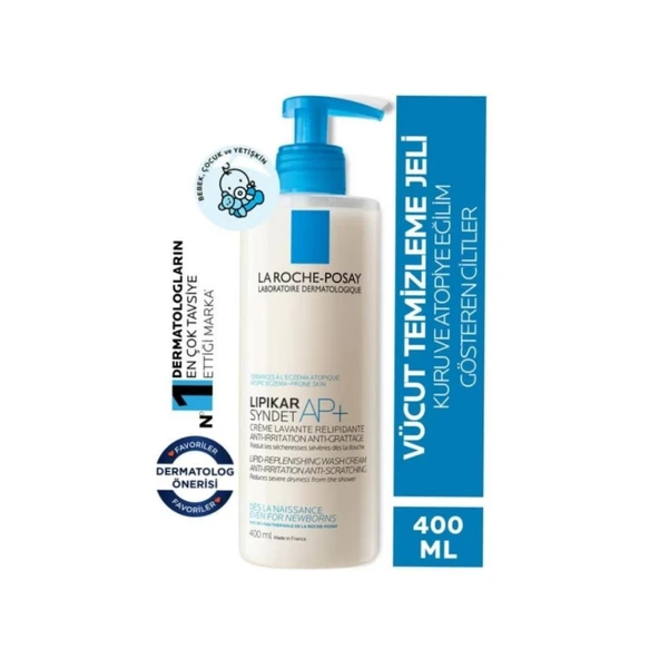 La Roche Posay Lipikar Syndet Ap+ Vücut Yıkama Jeli 400 Ml- SKT: 07/2027