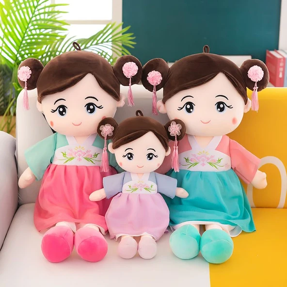 Hanfu Bebek Anna - Mavi Elbise - 90cm - 7
