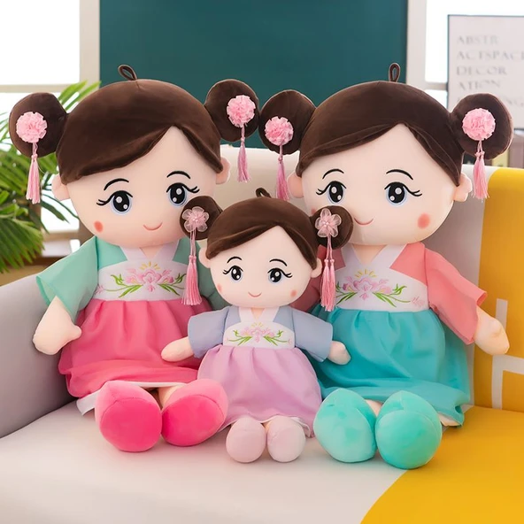 Hanfu Bebek Anna - Mavi Elbise - 40cm - 3