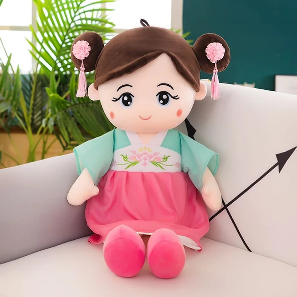 Hanfu Bebek Anna - Mavi Elbise - 90cm - 5