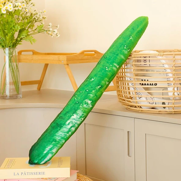 Simülasyon Yeşil Salatalık Peluş Oyuncak - 110cm