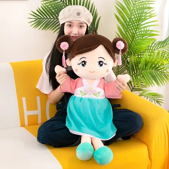 Hanfu Bebek Anna - Mavi Elbise - 40cm - 11