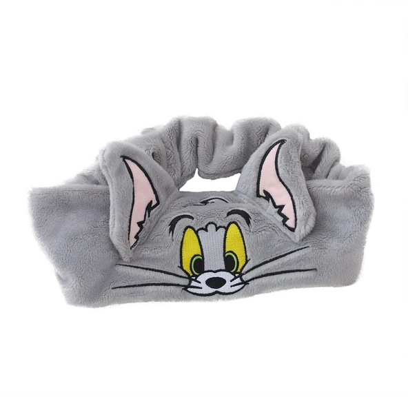 Peluş Taçlı Göz Maskesi - Gri, Tek Beden - 5