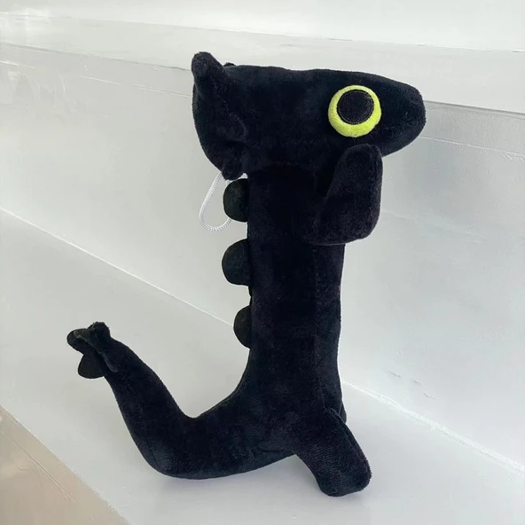 Dans Eden Dişsiz Ejderha Peluş Oyuncak - Beyaz 25cm - 7