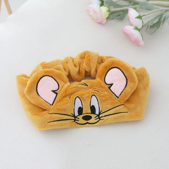 Peluş Taçlı Göz Maskesi - Gri, Tek Beden - 3