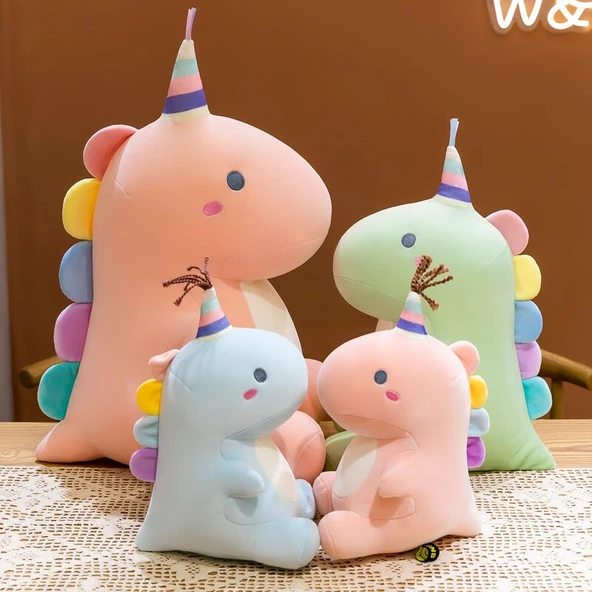 Mavi Şeker Dinozor Peluş Oyuncak - 40cm - 8