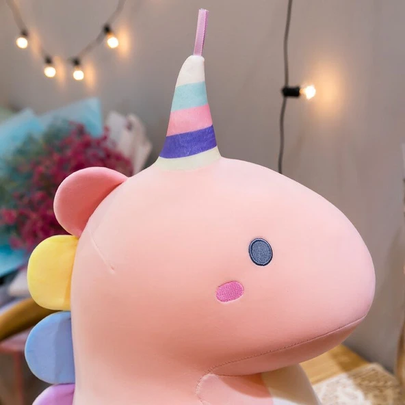 Pembe Şeker Dinozor Peluş Oyuncak - 50cm - 10
