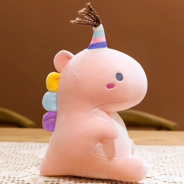 Pembe Şeker Dinozor Peluş Oyuncak - 50cm - 5