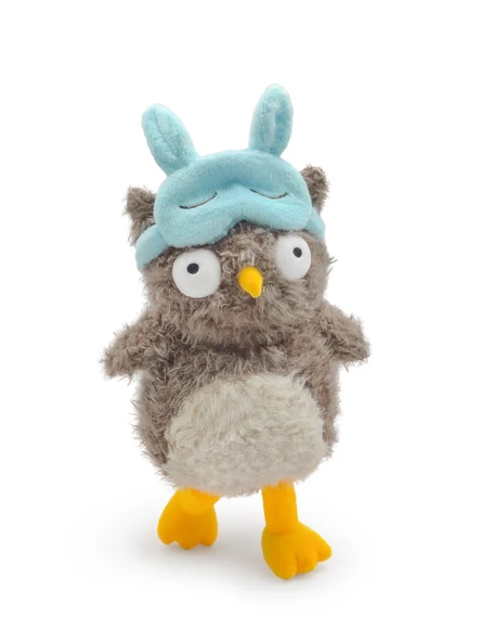 Baykuş Peluş Oyuncak - Gri - 35cm