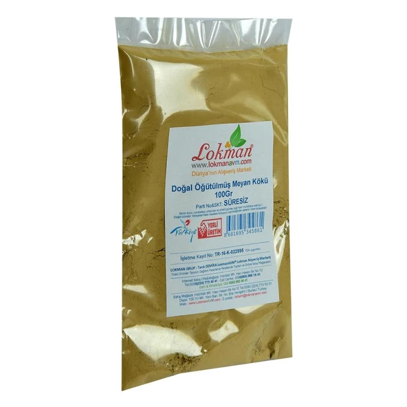 Doğal Öğütülmüş Meyan Kökü Saf Meyan Kök Tozu 100Gr - 4