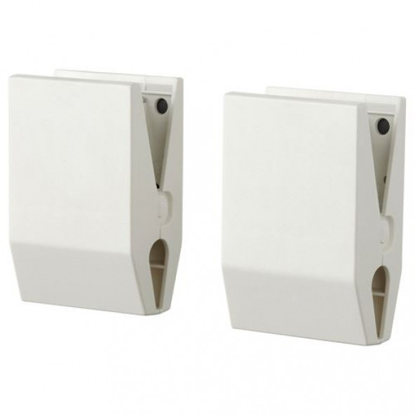 IKEA TOTEBO ÇOK AMAÇLI BEYAZ 2 Lİ MIKNASTISLI KLİPS 7 CM