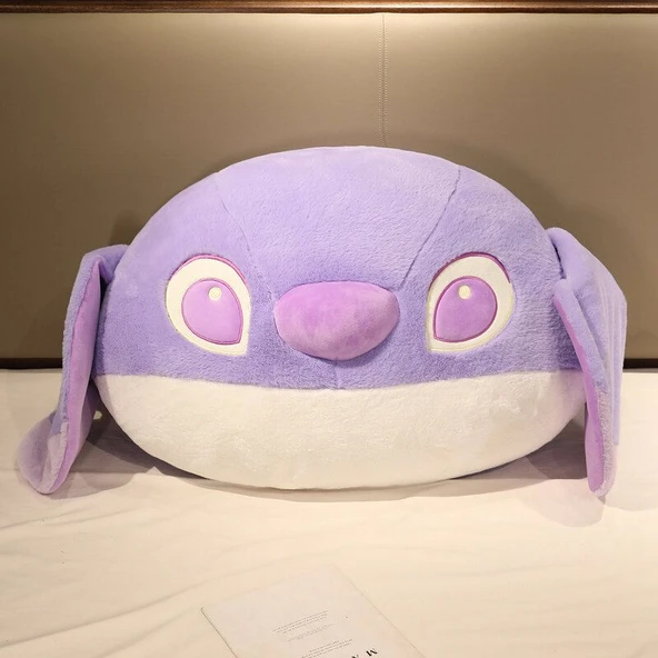 Stitch Yatak Başlığı Peluş Oyuncak - Mor - 155cm