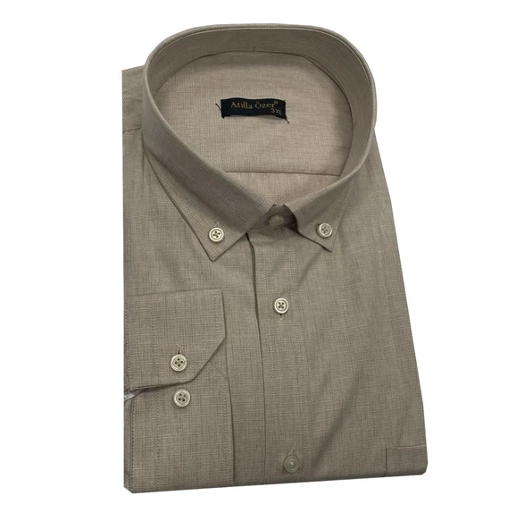 Atilla Özer Büyük Beden Klasik Erkek Gömlek 7324 - 2