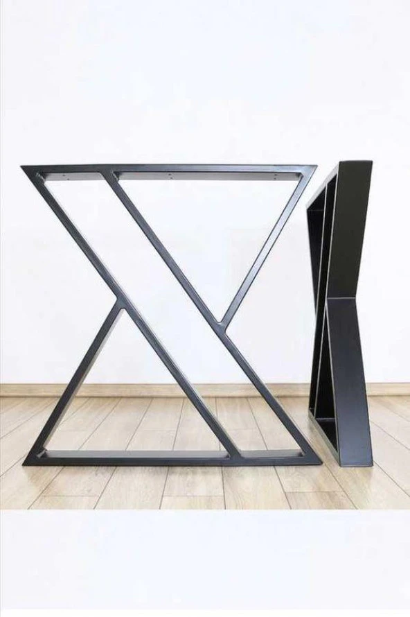 Dekoratif Metal Masa Ayağı Kütük Masa Ayağı Mobilya Ayakları 70x60 cm - 2