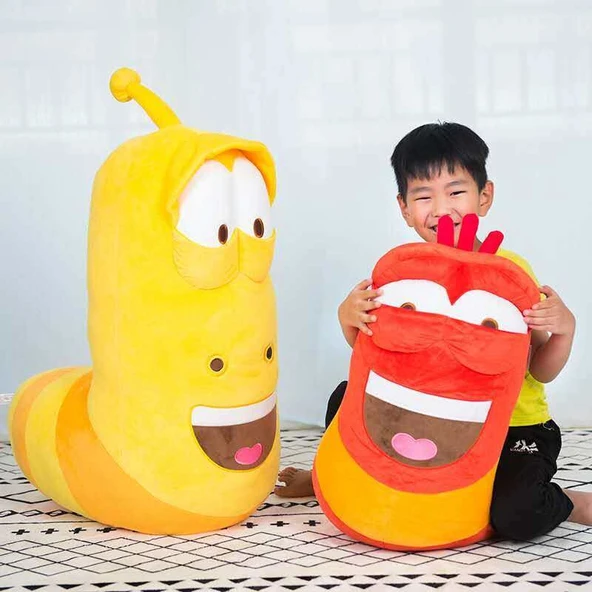 Larva Peluş Oyuncak - Klasik Kırmızı, 51 cm