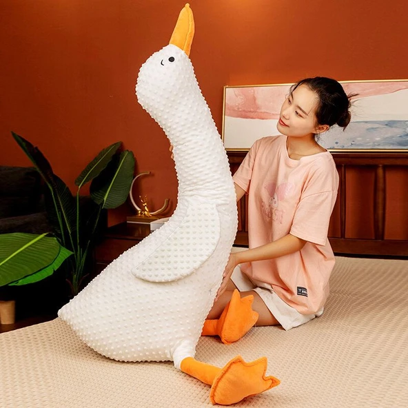 Beyaz Kaz Peluş Oyuncak - 50cm - 6