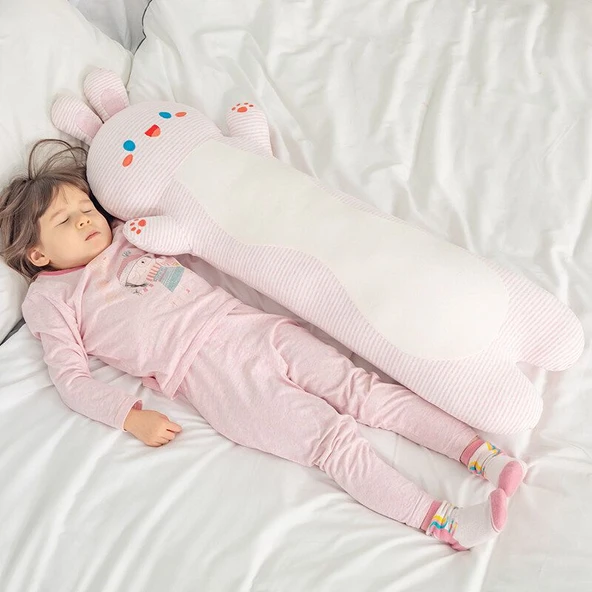 Pamuklu Tavşan Uzun Yastık - 90cm