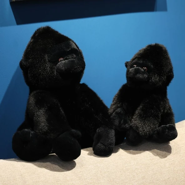 Peluş Oyuncak Goril - Siyah - 22cm - 10