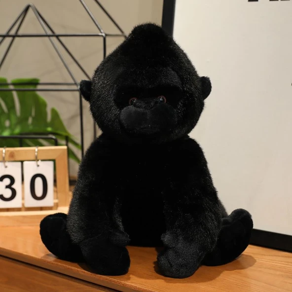 Peluş Oyuncak Goril - Siyah - 22cm - 1