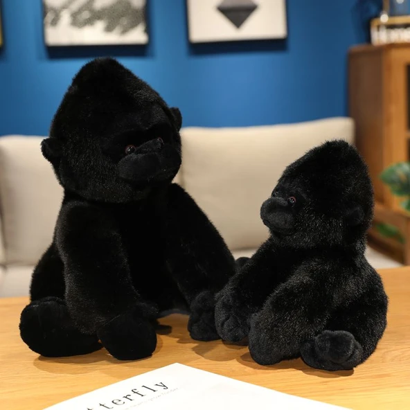 Peluş Oyuncak Goril - Siyah - 22cm - 3