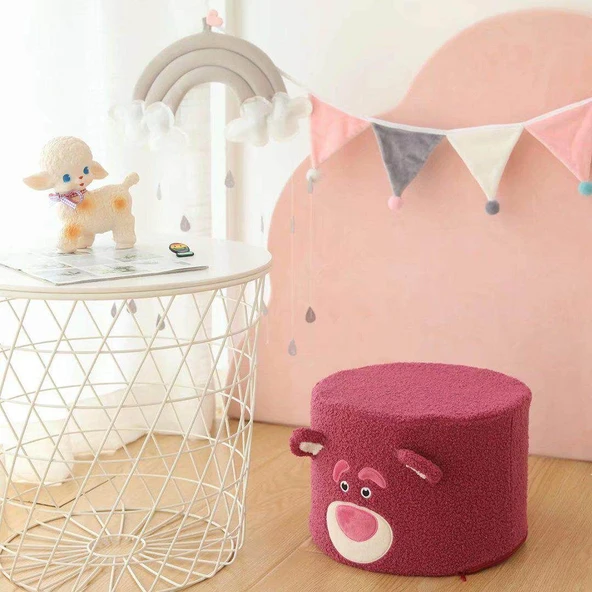 Çizgi Film Hayvan Peluş Tabure Duffy Ayı 30x21cm - 12