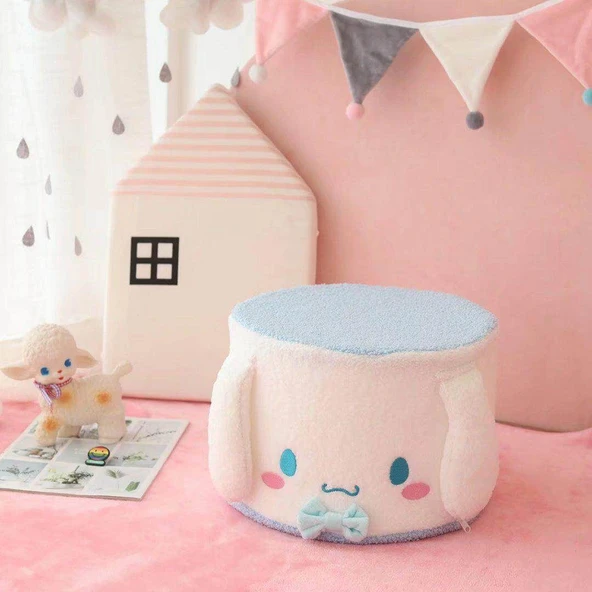 Çizgi Film Hayvan Peluş Tabure Cinnamoroll 30x21cm - 9