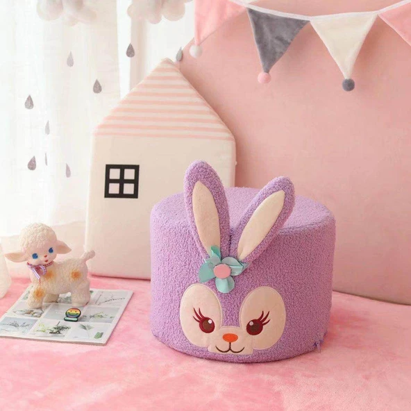 Çizgi Film Hayvan Peluş Tabure Duffy Ayı 30x21cm - 4