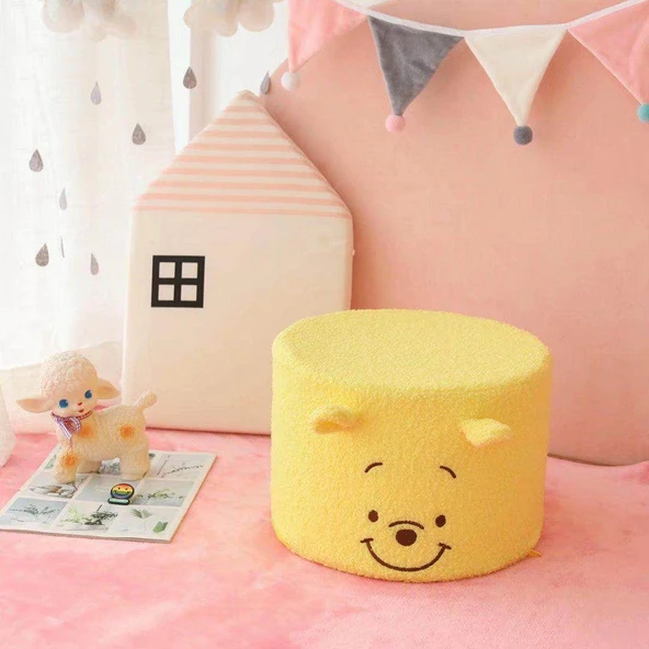 Çizgi Film Hayvan Peluş Tabure Duffy Ayı 30x21cm - 11