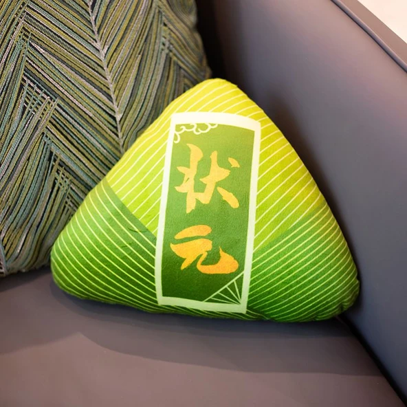 Zongzi Peluş Yastık - Yeşil Zhuangyuan - 40cm