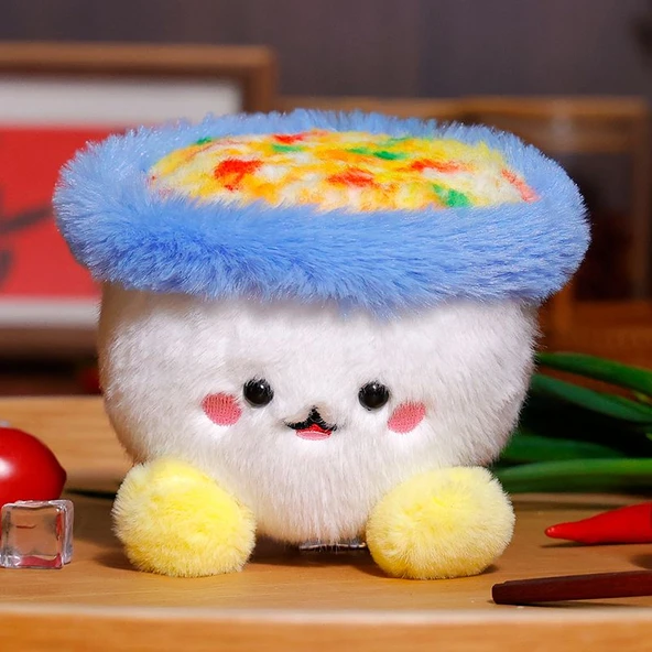 Mavi Kasede Pilav Peluş Oyuncak - 10cm
