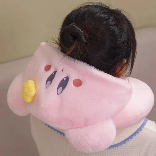 Kabi Pembe Kapüşonlu U Şeklinde Boyun Yastığı - Tek Beden - Resim 11