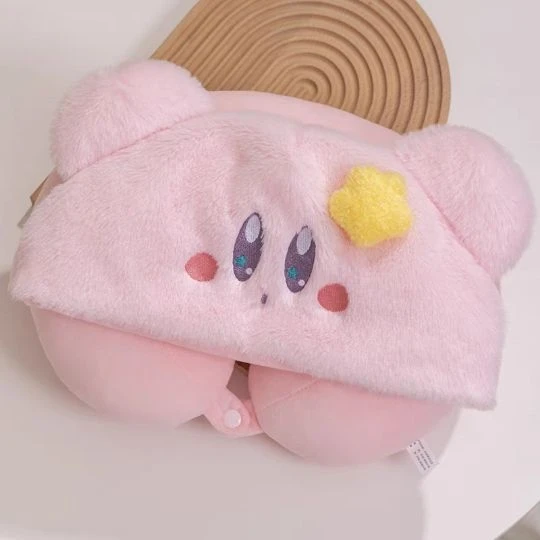 Kabi Pembe Kapüşonlu U Şeklinde Boyun Yastığı - Tek Beden - Resim 12