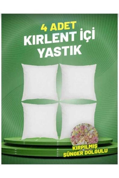 KASES HOME EKO KIRLENT İÇ DOLGUSU EKONOMİK PAKET SÜNGER DOLGULU 45X45