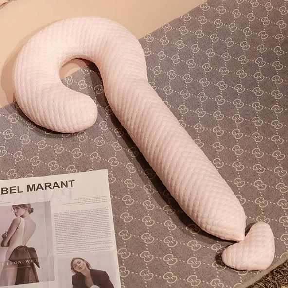 Çizgi Film Buz Fasulyesi Soru İşareti Peluş Yastık - Mavi 120cm