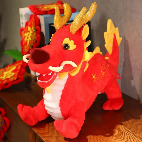 Kırmızı Ejderha Peluş Oyuncak - 60cm