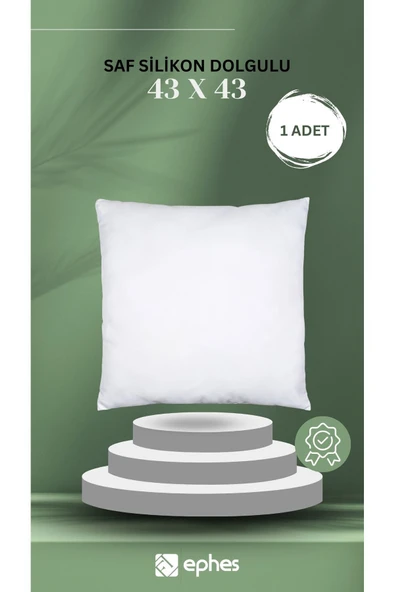43x43 Saf Silikon Kırlent İç Yastığı - 350 Gram