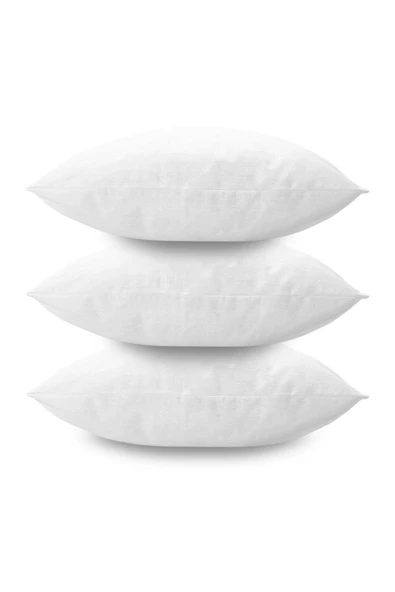 KASES HOME Süper Kalite Kırlent Yastık İçi  Elyaf Silikon Dolgu - 43x43 Cm - 3 Adet