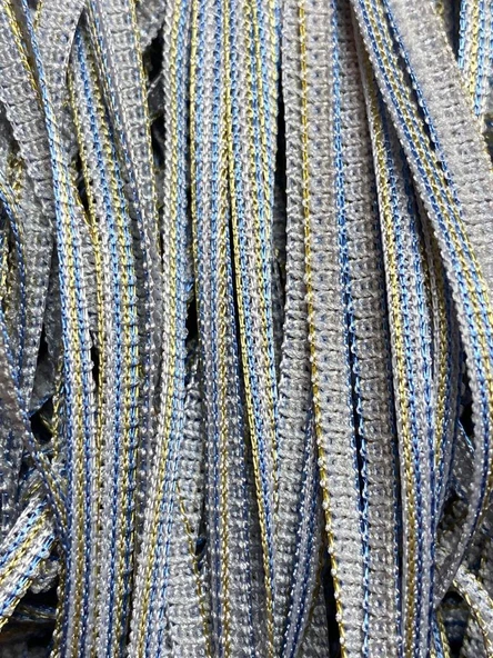 DÜZ İP PERDE GRİ ÇİFT RENK HAZIR İP PERDE 300 X 280 cm