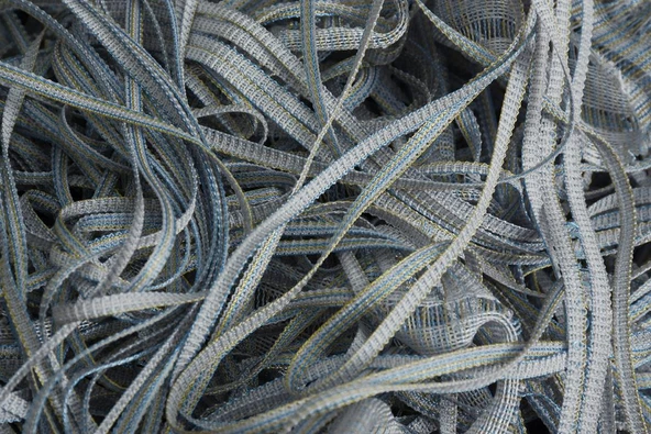DÜZ İP PERDE GRİ ÇİFT RENK HAZIR İP PERDE 300 X 280 cm - 8