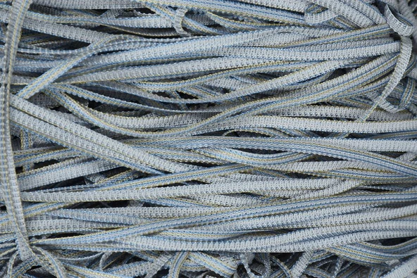 DÜZ İP PERDE GRİ ÇİFT RENK HAZIR İP PERDE 300 X 280 cm - 11