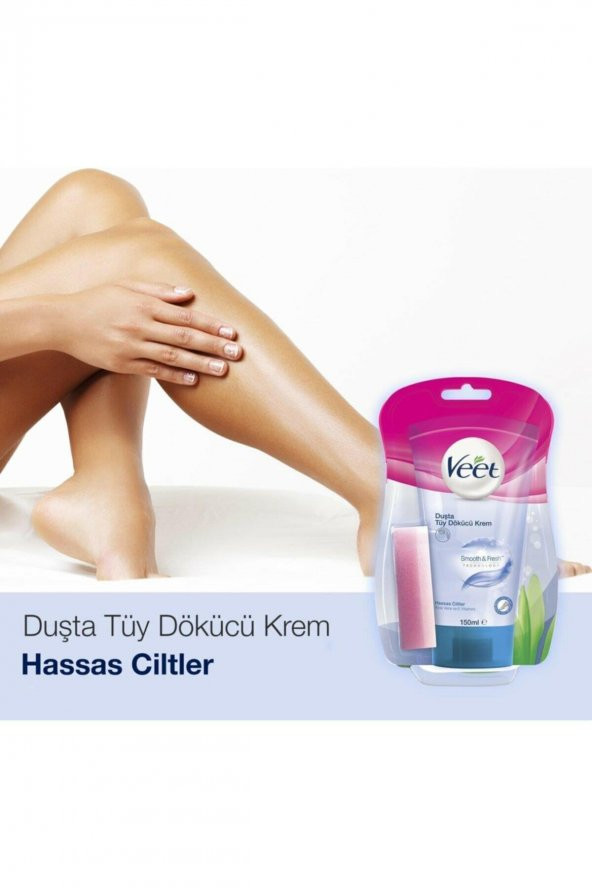 Veet Duşta Tüy Dökücü Krem Hassas 150 ml - 3