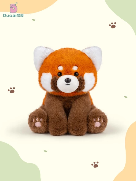 Kızıl Panda Peluş Oyuncak - Oturan - 23cm