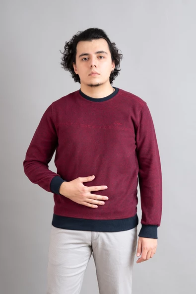 NOTRA REGULAR FİT ERKEK SELANİK KUMAŞ TRİKO KAZAK - 6