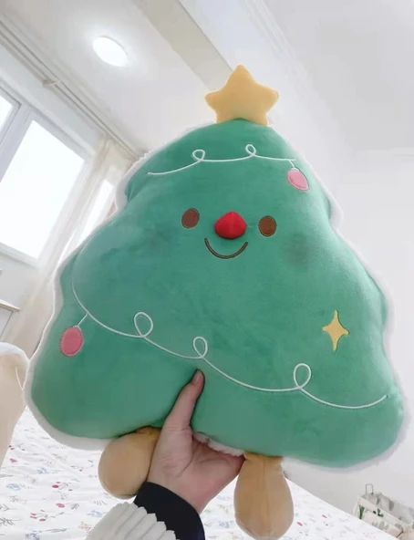 Noel Peluş Oyuncak Zencefilli Kurabiye Adam Tavşan Ağaç - Noel Ağacı
