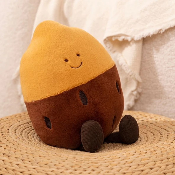 Kış Kamp Ateşi Peluş Oyuncak - Közlenmiş Mısır - 25cm - 7